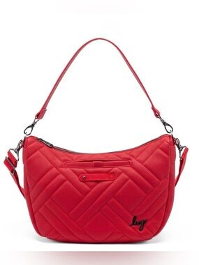 Lug Harmony Matte Luxe VL Crossbody Bag Ruby Red Cherry Red NWOT